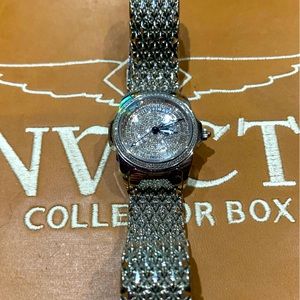 INVICTA SWISS PAVE DIAMOND 3CT LUPAH MODEL 2972 SAPPHIRE CRYSTAL WOMEN'S WATCH